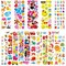32 Different Bulk Variety Pack Stickers for Girls Boys Rewards, Craft Scrapbooking Including Animal, Hearts, Trucks, Dinosaurs and More